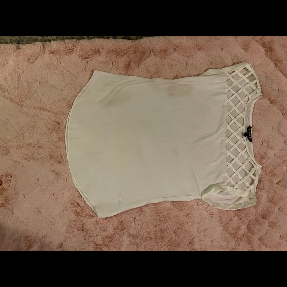 Cream blouse